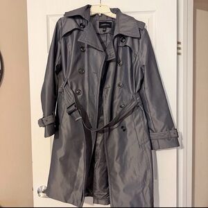 London Fog Women's Charcoal Trench Coat